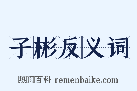 子彬反义词是什么意思的图片